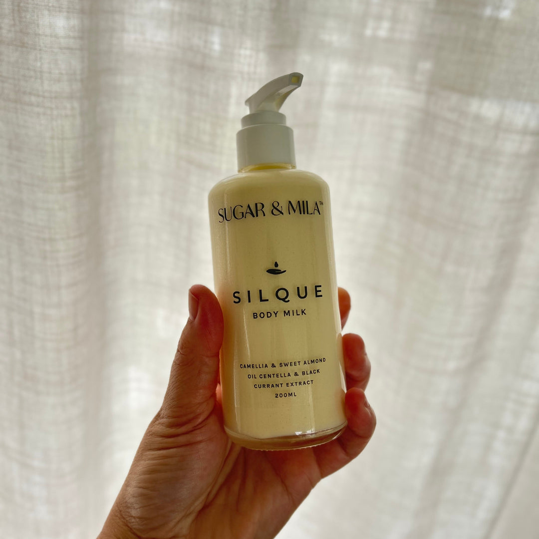 Silque Body Milk pump bottle