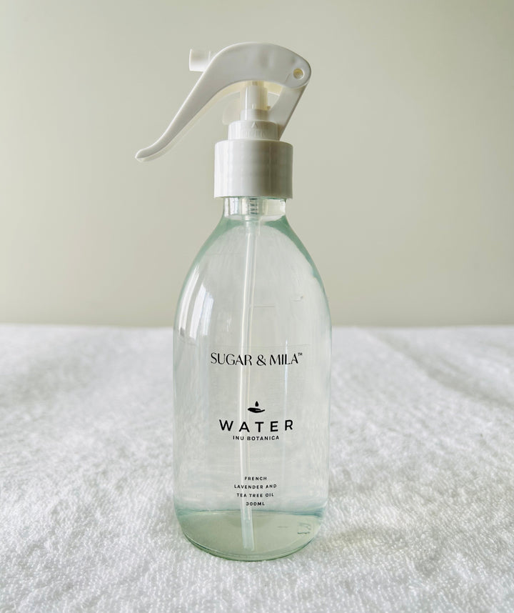 Clear Glass Bottle Labelled Sugar & Mila